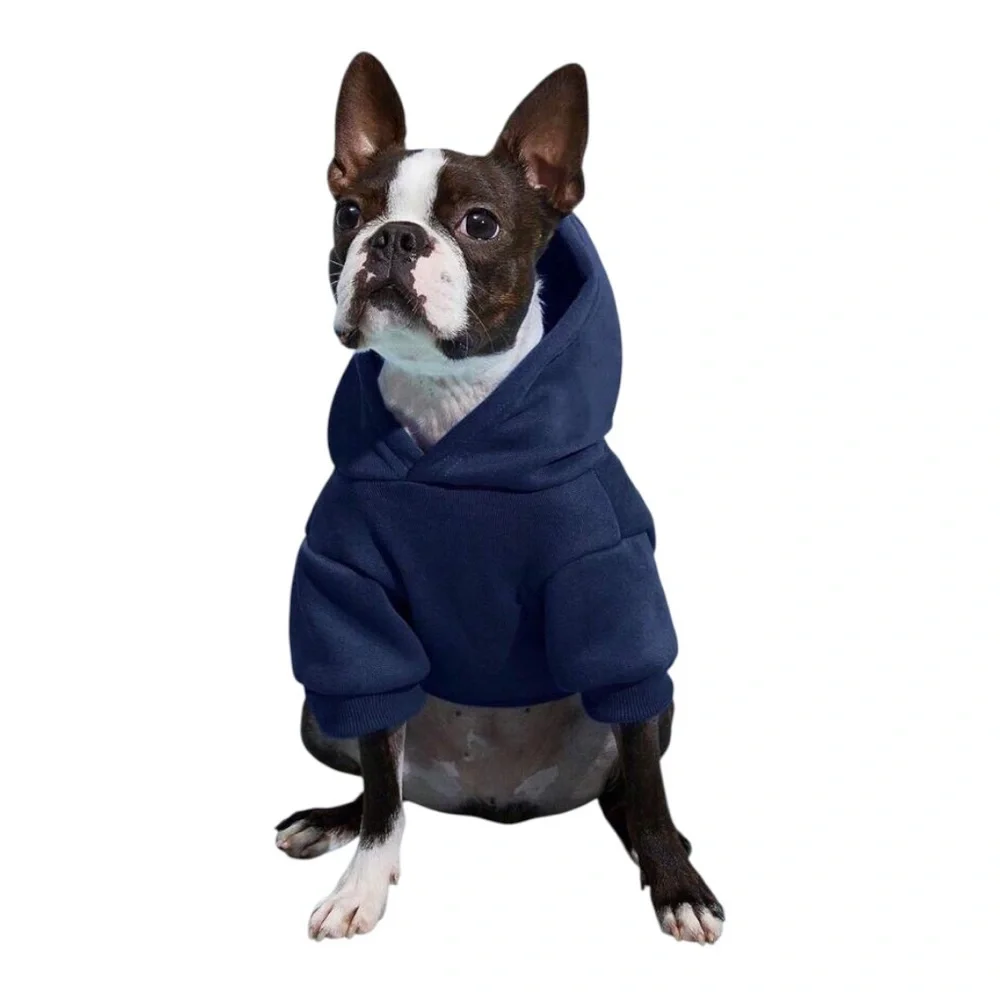 Navy Blue Small Pet Hoodie